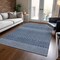 Homeroots 10' X 14' Navy Blue And Ivory Chevron Washable Indoor Outdoor Area Rug 612285 - alternate 4