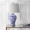 Jonathan Y Joelie 29" Ceramic LED Table Lamp, Blue/White JYL3016A - alternate 2