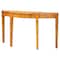 Bali & Pari Jihan Modern and Contemporary Natural Real Burl Wood Half-Moon Large Console Table 253-14028-ZORO - alternate 1