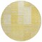 Homeroots 8' Gold Wheat And Ivory Round Striped Washable Indoor Outdoor Area Rug 581649 - alternate 3