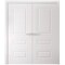 Sartodoors Interior Double Doors 36 x 84 inches, BASIC 9233 White, Wood Interior Solid Panel Frame, Closet B BASIC9233DD-SKIN-3684 - alternate 1