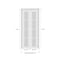 Sartodoors Sliding Closet Bi-fold Doors White Solid Core Modern Interior QUADRO4088BF-WS-48 x 80 (2* 24x80) - alternate 4