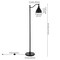 Homeroots 65" Black Swing Arm Floor Lamp With Black Cone Shade 523422 - alternate 3
