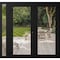 Vdomdoors Front Exterior Prehung Metal-Plastic Double Doors Clear Glass / MANUX 8666 Matte Black / Office Com MANUX8666DEXD-BLK-W72+12xH80-RH-I - alternate 1