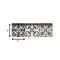 Homeroots 8" X 8" Charcoal And White Mosaic Peel And Stick Removable Tiles 390787 - alternate 2