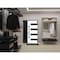 Vdomdoors Front Exterior Prehung Steel Door Ronex0131 Grey Sidelight Exterior Window Sidelite Entry Metal RONEX0131EXD-GRE-W36+16 X H80-LH-I - alternate 2