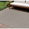 Homeroots 9' X 12' Gray And Light Gray Geometric Indoor Outdoor Area Rug 551542 - alternate 1