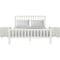 Homeroots Three Piece White Solid Wood Bedroom Set 523682 - alternate 1