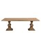 Homeroots 96" Brown Solid Wood Double Pedestal Base Dining Table 565238 - alternate 1