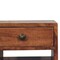 Homeroots 20" Brown Solid Wood Two Drawer Nightstand 651850 - alternate 3