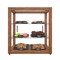 Koolmore 20 In. Artisan Wooden Bakery Square Display case, 2.5 cu ft, Dark wood color 3 Tiers KM-BDW-20D - alternate 1