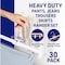 Lifemaster Clear Plastic Hangers, Anti-Slip, Adjustable Clips, 360 Deg Swivel Hook, Clear, 30PK LMSKRT30 - alternate 3