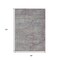 Homeroots 8' X 10' Pewter And Gray Aztec Washable Indoor Outdoor Area Rug 615557 - alternate 3
