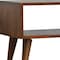 Homeroots 35in Brown Solid Wood Enclosed and Open Storage TV Stand 719193 - alternate 2