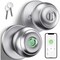 Wrightmaster 3 in 1 Aluminum Smart Lock Deadbolt with App Biometric Door Knob, Keyless Entry Door Lock with Hand ZR-K11-S - alternate 1