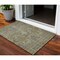 Homeroots 3' X 5' Taupe And Gray Damask Washable Indoor Outdoor Area Rug 603335 - alternate 1