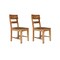 Homeroots Set of Two Brown Solid Wood Ladder Back Dining Side Chairs, 2PK 661264 - alternate 4