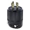 Leviton Locking Plug 20A 3P 4W Ind Gr Black 2421-B - alternate 1