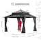 Sunjoy 12X12 Kingston PC Top Rectangular Gazebo Grey A10204384100 - alternate 3