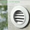 Ipower 4 Inch Round Air Vents Louver ABS Soffit Grille Cover with Built-in Screen Mesh, White, 3PK GLVENT4ABSLOUVER - alternate 5