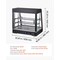 Vevor 3-Tier Commercial Food Warmer Display Pizza Cabinet 106Qt/100L LED Light NB-601 - alternate 3