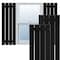 Ekena Millwork True Fit PVC Four Board Spaced Board-n-Batten Shutters, Black , 23W x 32H, PR TFP101SBF23X032BL - alternate 1