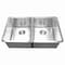 Ackland SleekSteel Stainless Steel 19 in. x  32 in. 16 Gauge Undermount 50/50 Double Bowl Kitchen Sink AKKSS-16-5050-3219-DB - alternate 3
