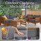 Alaterre Furniture Alaterre Barton 4 Piece Patio Furniture Set with Loveseat and Chairs Natural Finish 80-BARTON-SET1-G - alternate 3