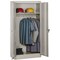 Tennsco Wardrobe Storage Cabinet, 72 in H, 36 in W, Swing, Keyed, Light Gray, 1 Shelves, 0 Drawers 7114LGY - alternate 1