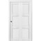 Sartodoors Sliding Closet Bi-fold Doors, Lucia 2661 White Silk, Sturdy Tracks Moldings Trims Hardware Set, W LUCIA2661BF-BEM-48 x 84 (2* 24x84) - alternate 1