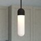 Vaxcel Thalia Matte Black Contemporary Mini Pendant Ceiling Light White Pill Glass P0421 - alternate 3