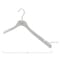 Nahanco 17in High Gloss White Wooden SlimLine Jacket Hanger w/ Gold Hook, 25PK SL23517GH - alternate 3
