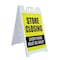 Signmission Store Closing, A-Frame & 2 Decals Installed, Heavy-Duty Plastic Frame SBHD-D-2436-Store Closing - alternate 1