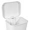 Sterilite COLORmaxx Trash Can with Lid, 11.9 gal Capacity, Plastic, White, Textured, Step-On Lid Closure 10698004 - alternate 3