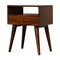 Homeroots 22" Brown Solid Wood One Drawer Nightstand 651531 - alternate 6