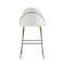 Manhattan Comfort Gracie Barstool in White and Gold - Set of 2 2-BS022-GWH - alternate 4