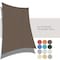 Wrightmaster 8 ft. x 8 ft. Square Heavy Weight Sun Shade Sail in Brown, 95% UV Blockage, Patio and Pool Cover ZR-0808BW - alternate 5