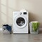 Basicwise Set of 2 Plastic Laundry Baskets with Handles Large & Small Ventilated Hampers, Grey QI003857GY.2 - alternate 2