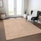 Homeroots 3' X 5' Peach And Beige Geometric Washable Indoor Outdoor Area Rug 610841 - alternate 4