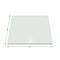 Fab Glass And Mirror 38in in Square Tempered 3/8in Thick Pencil Polish Touch Corners Glass Table Top, Clear 38SQR10THPETE - alternate 3