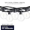Bulbrite 14-foot String Light Kit with Clear Shatter Resistant Globe G16 LED Light Bulbs 2700K, 2PK 862815 - alternate 3