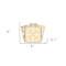 Homeroots 4" X 4" Golden Yellow Retro Peel And Stick Removable Tiles 399840 - alternate 2