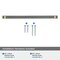 Amerock Overton 11-5/16 in 288 mm Center-to-Center Black Chrome/Brushed Gold Cabinet Pull BP36685BCRBGL - alternate 2