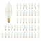 Bulbrite 15-Watt B8 Clear Dimmable Candelabra Base (E12) Incandescent Light Bulb 2700K, 50PK 861984 - alternate 1