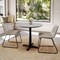 Flash Furniture 31.25" RD Tabletop, Seamless Surface Technology, Gray Faux Concrete, 22x22 Black Table Height X-Base ST-RD31-CMGY-T2222-GG - alternate 4