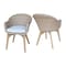 International Concepts Outdoor Set of Two Wicker Dining Chairs with Cusions ODC-431P - alternate 4