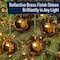 Kings County 4Pcs Christmas Ornaments Set 3in Brass Shatterproof Ornaments for Tree, Wreath GW83T01-01 - alternate 3