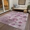 Homeroots 5' X 8' Plum Mauve And Pink Floral Washable Indoor Outdoor Area Rug 582759 - alternate 4
