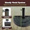 Pure Garden 20lbs Half-Round Umbrella Base, Black 50-146 - alternate 4