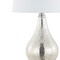Jonathan Y Dino 21" Farmhouse Industrial Iron/Glass LED Table Lamp with USB Charging Port, Silver, 2PK JYL1109A-SET2 - alternate 4